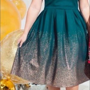 Lularoe Elegant Amelia Unicorn ombré dress